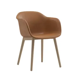 Muuto fiber armchair wood base